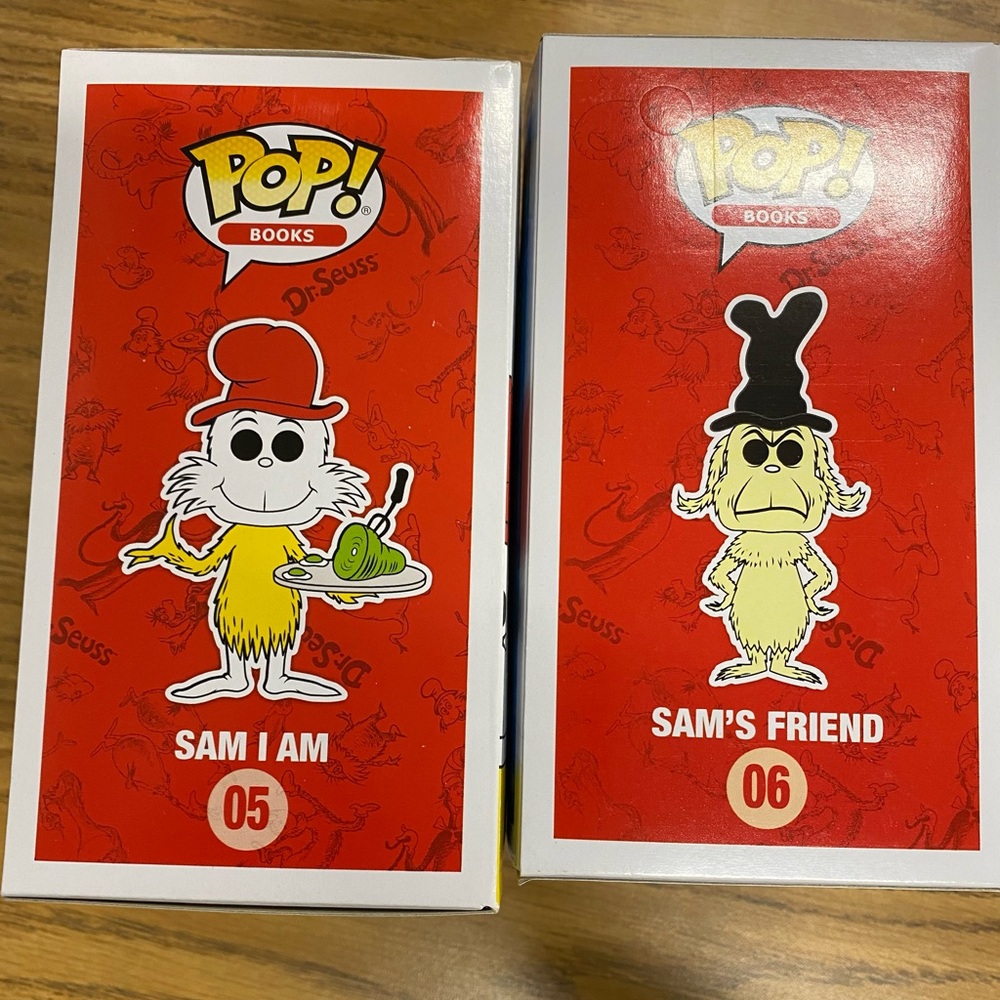 Funko POP! Dr. Seuss Sam I Am and Sam’s Friend Vinyl Figures and Sam I Am Plush - Picture 6 of 10